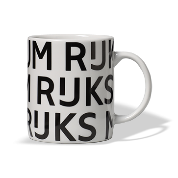 Porseleinen mok Rijksmuseum logo