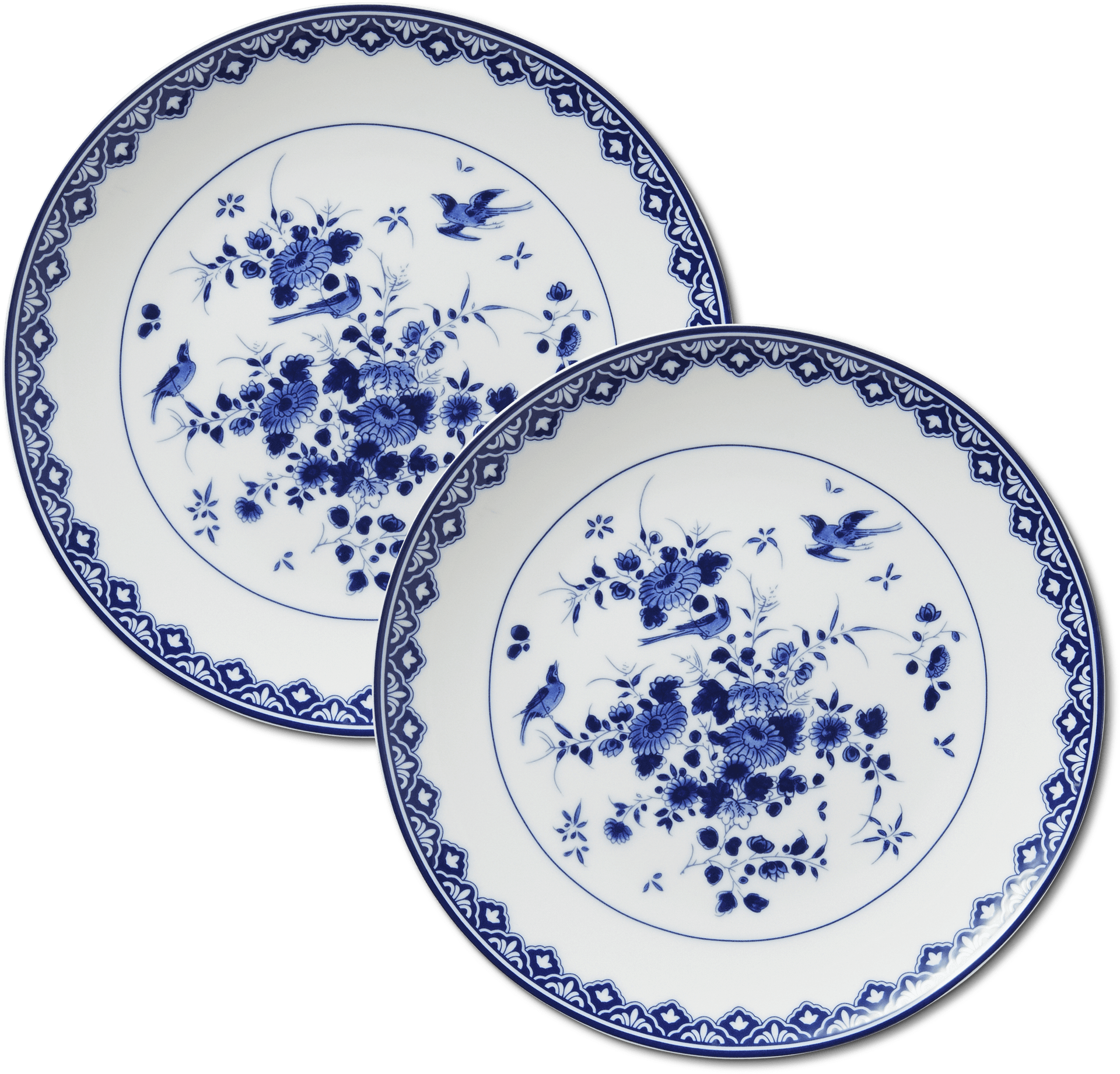set of 4 Delft Blue Plates Germany Delft Blue Germany China Plates ...