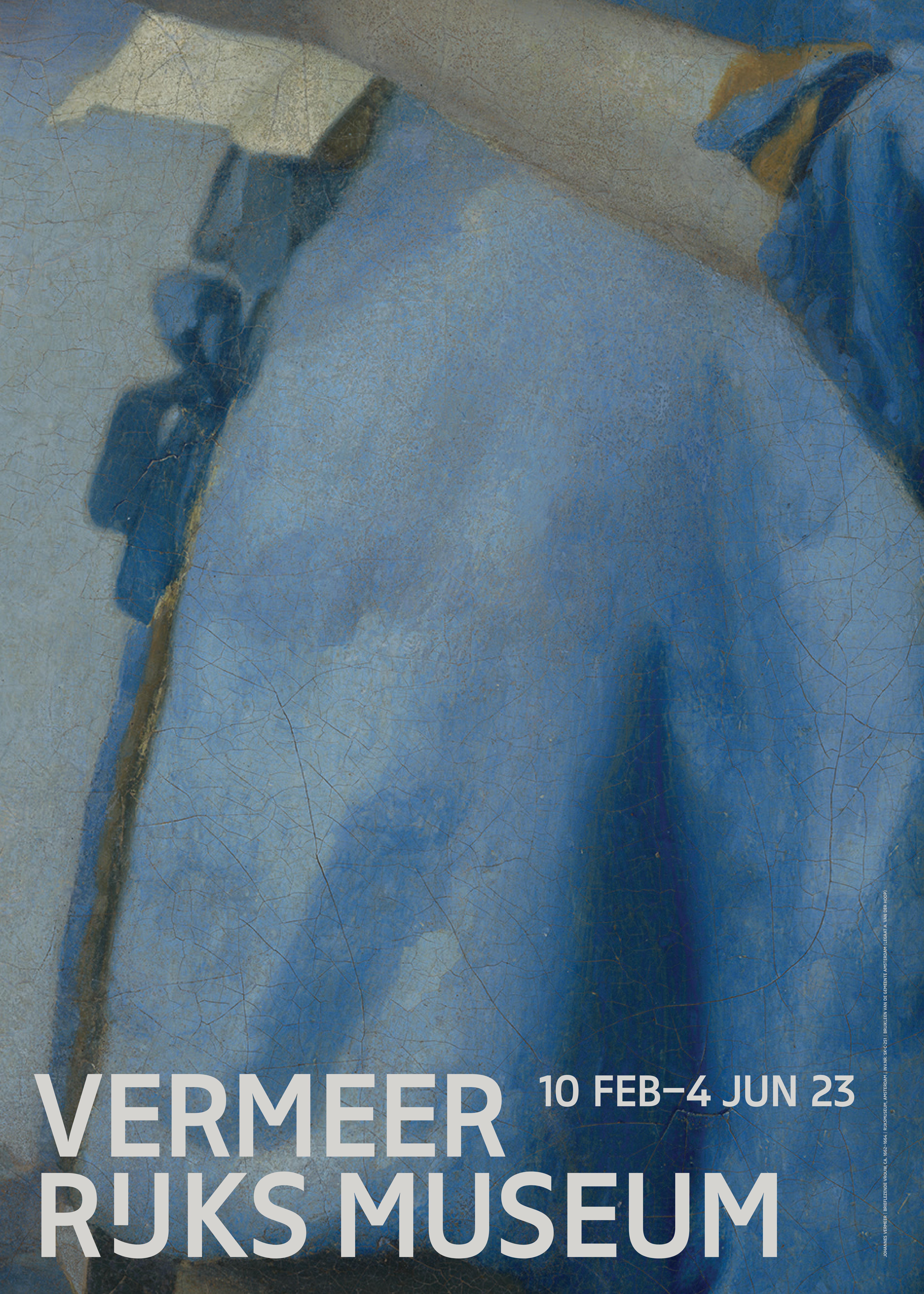 hoofdstuk bagageruimte Rennen Vermeer poster blue | Exhibition: Vermeer | Current | Rijksmuseum Shop