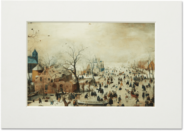 Passe-partout | Winter landscape with skaters